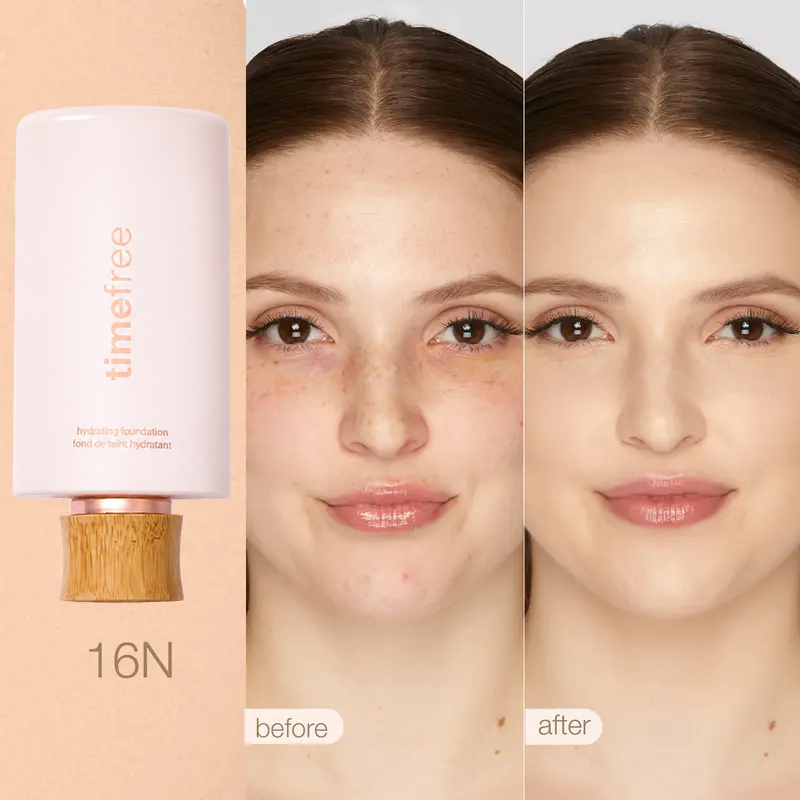 TIMEFREE HYDRATING FULL COVERAGE SERUM FOUNDATION + FREE BRUSH