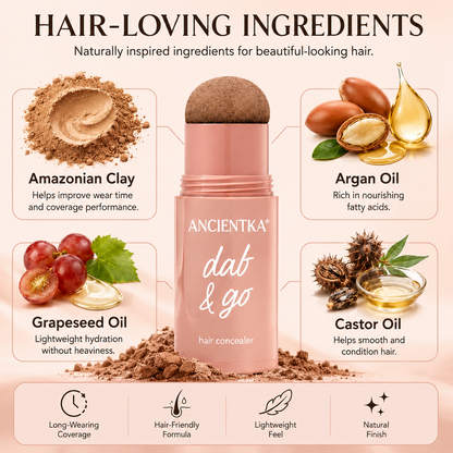 Ancientka 10-Second Hair Concealer  Cover Grays • Fill Thin Areas • Perfect Your Hairline