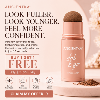 Ancientka 10-Second Hair Concealer  Cover Grays • Fill Thin Areas • Perfect Your Hairline