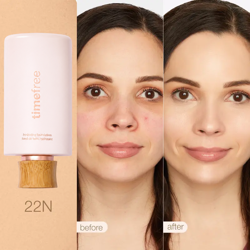 TIMEFREE HYDRATING FULL COVERAGE SERUM FOUNDATION + FREE BRUSH