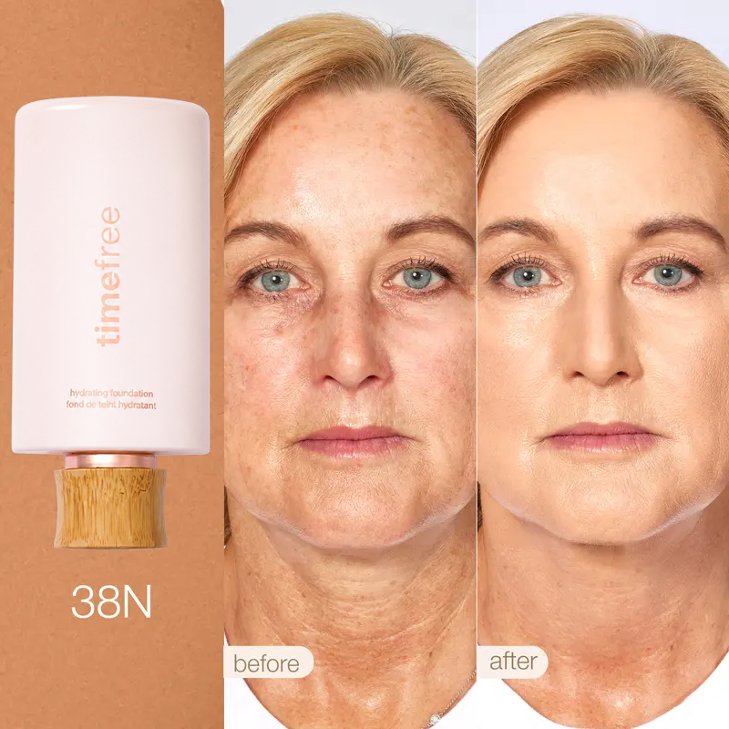 TIMEFREE HYDRATING FULL COVERAGE SERUM FOUNDATION + FREE BRUSH