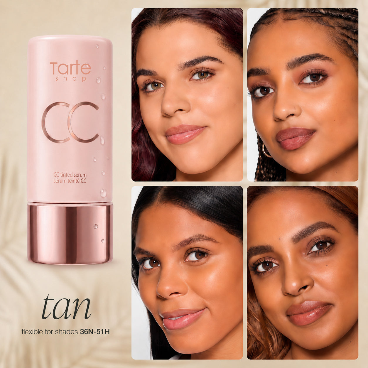 CC Color-Correcting Tinted Serum - Lightweight,Shade-Adaptive Coverage with 24H Hydration &16H Waterproof Wear