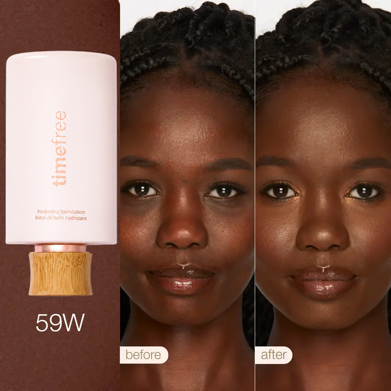 TIMEFREE HYDRATING FULL COVERAGE SERUM FOUNDATION + FREE BRUSH